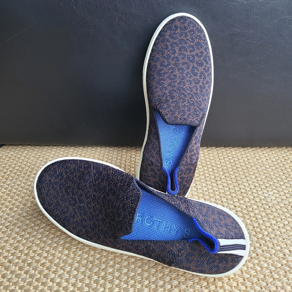 ROTHY’S Slip On Sneakers - Espresso Leopard Spot‎